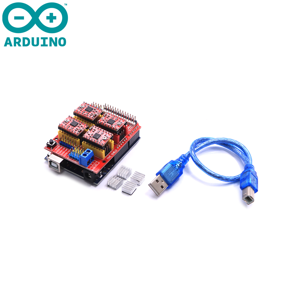 Arduino Shield | Stepper Motor Driver x4 | A4988 | Electronics Katrangi ...