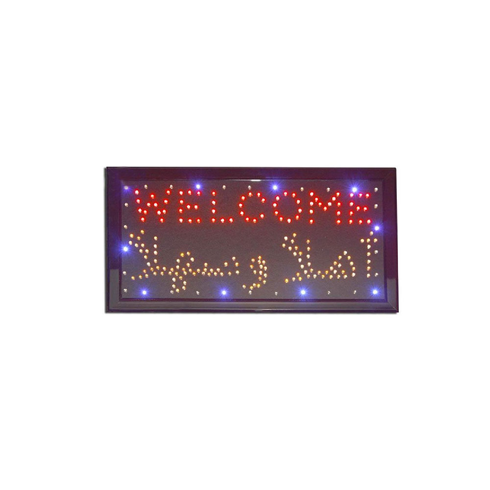 Sign LED | Greeting | 2 Language | 48x25cm 