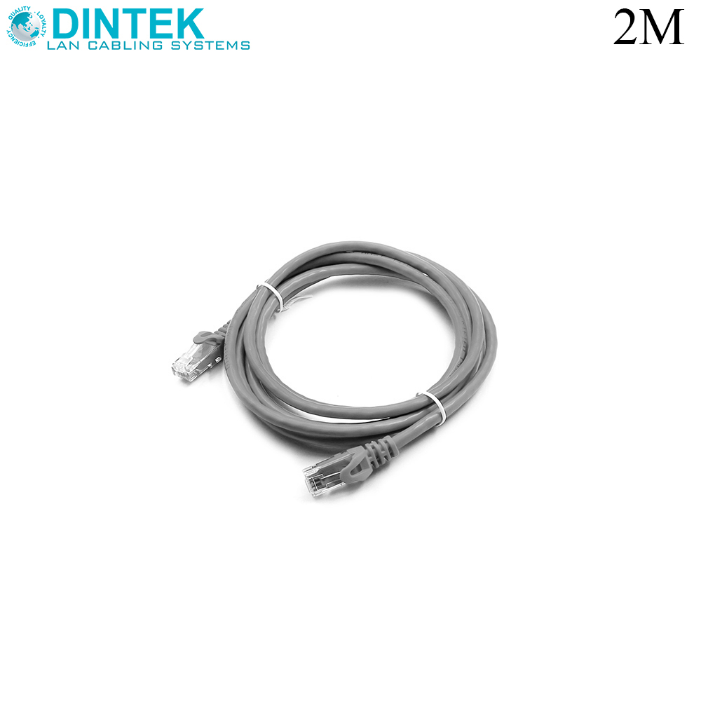 Patch Cord | CAT5e | UTP | 2M | Gray | Dintek