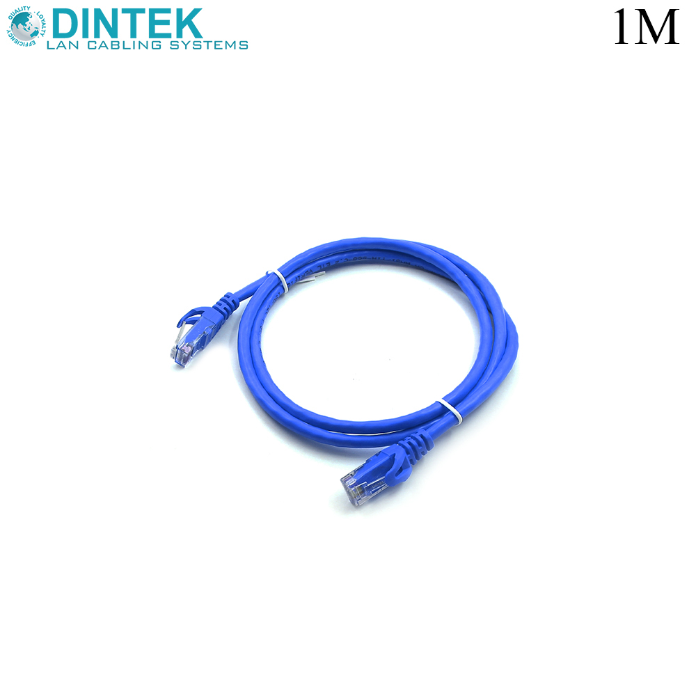 Patch Cord | CAT5e | UTP | 1M | Blue | Dintek
