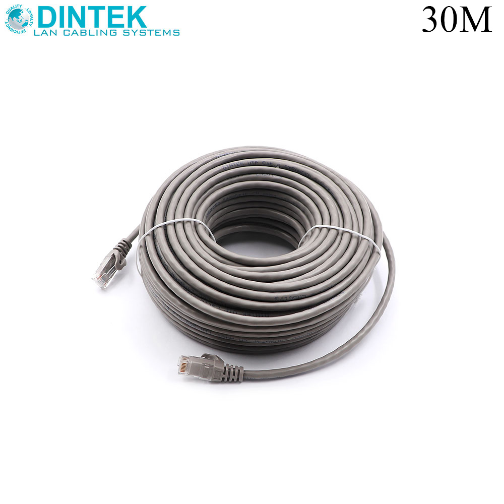 Patch Cord | CAT6 | UTP | 30M | Gray | Dintek