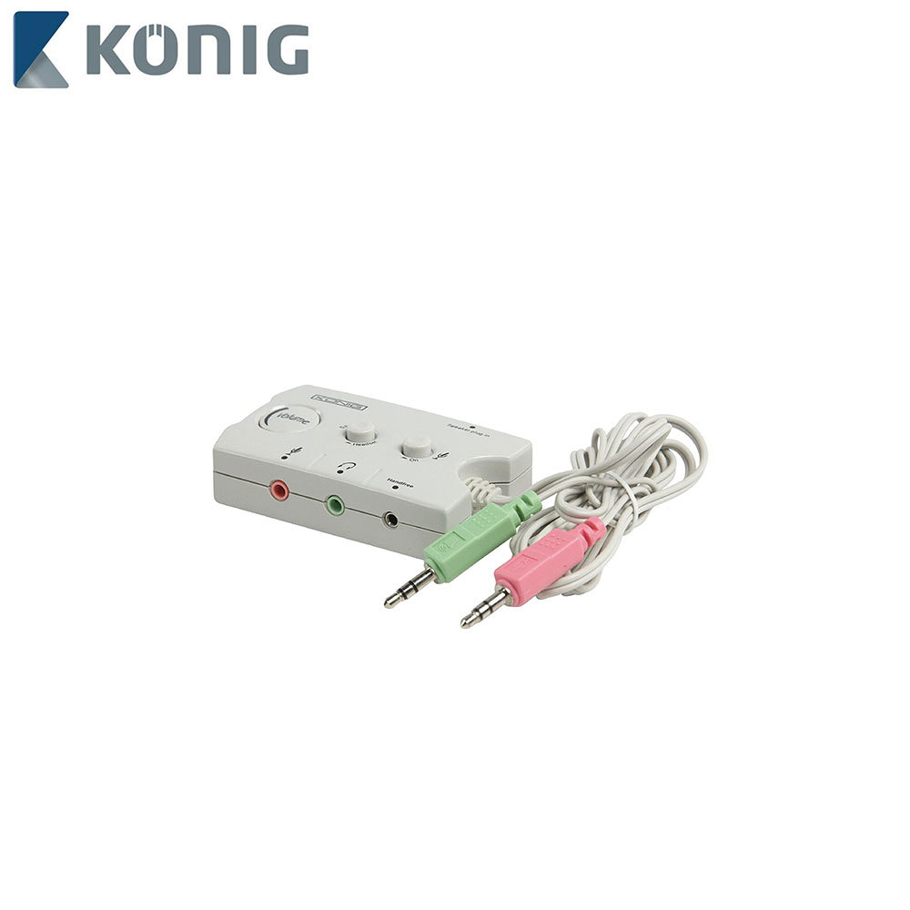 Audio Selector | Switch | 2x Jack Stereo Male 3.5mm | Volume Control