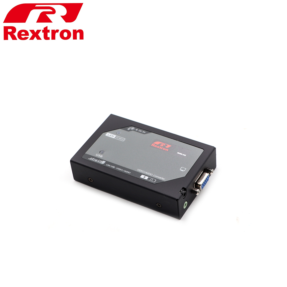 Audio Video Converter | Extender | USB & Ethernet RJ45 - VGA & 2x Jack Female 3.5mm