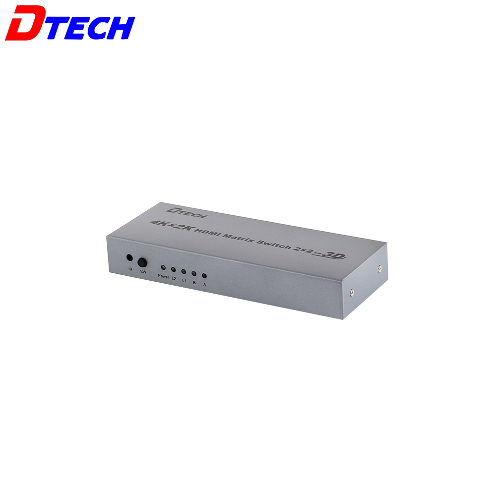 Audio Video Matrix | Switcher | HDMI | 2x - 2x | 4K | Dtech