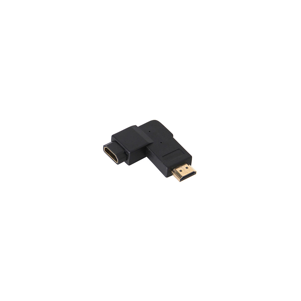 Audio Video Adapter | HDMI Male - HDMI Female | Left Angled