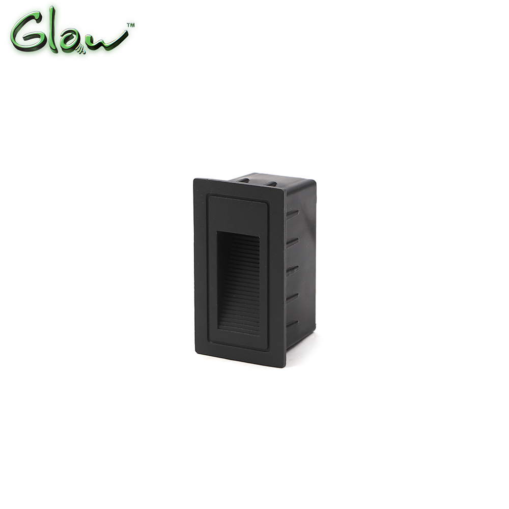 LED Light Basement | Rectangle | 220V AC 3W | 60x98x62mm Vertical | Warm White | Gray Frame | Glow 