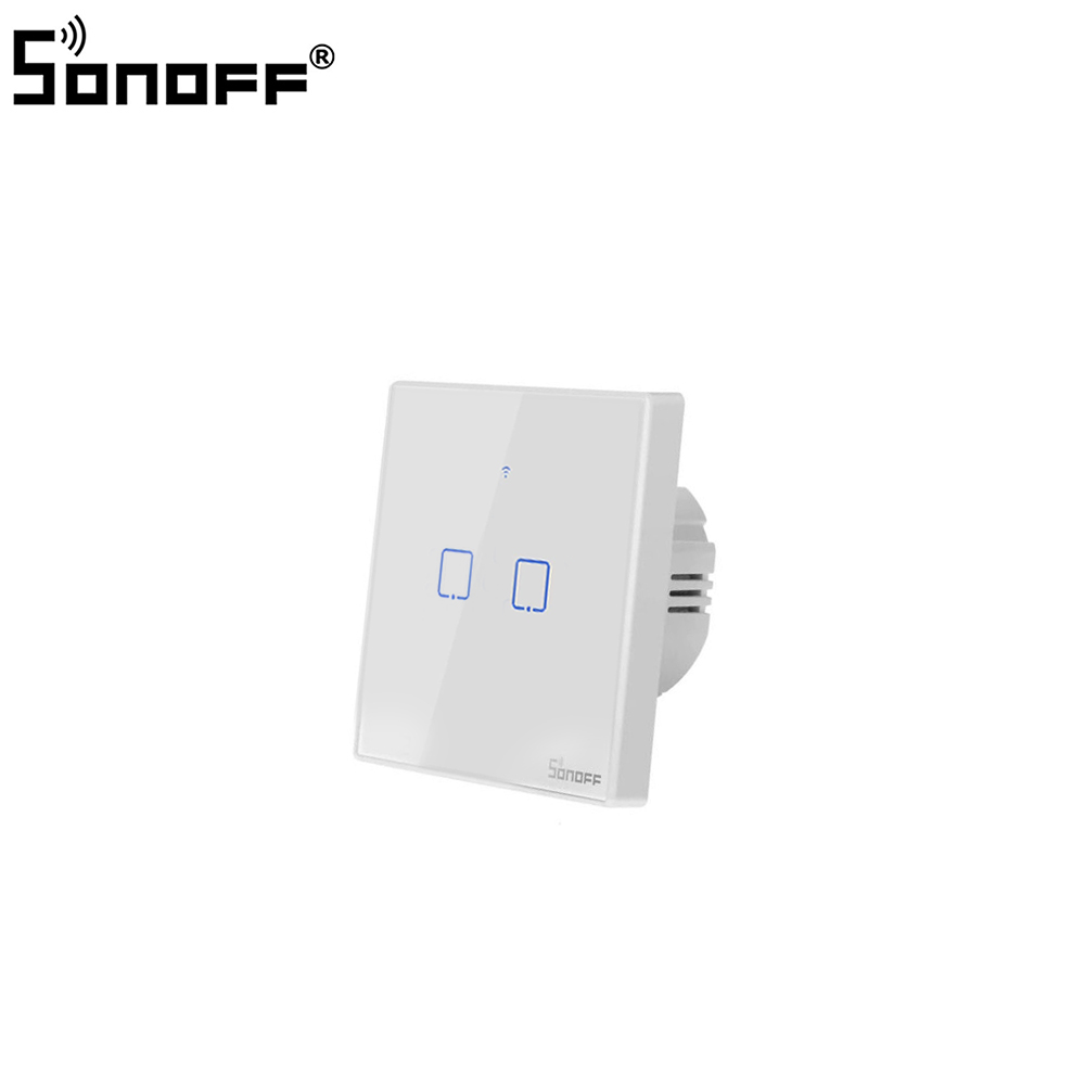 IoT Smart | WiFi Touch Switch 2-Gang | EU | White | Sonoff