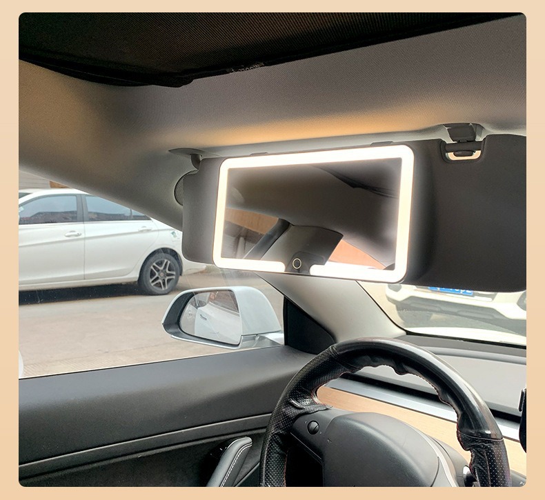 Car Makeup Mirror| Led | Touch