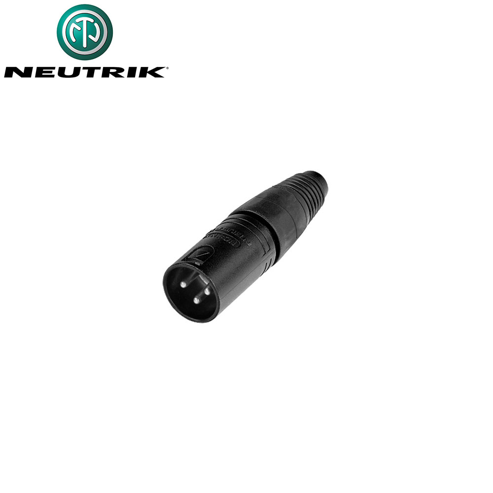 Audio Connector | XLR 3-Pin Male Silver | Metal | Cable Mount | Neutrik