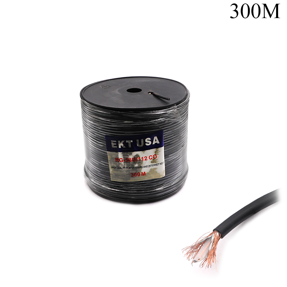 Coaxial Cable | RG-58 | 50 Ohm | 112 Wires | 300M