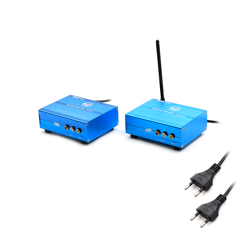 Audio Video Wireless | 3x RCA Female | 2.4Ghz | 4-Channel | Transmitter 1.5Km | 3W