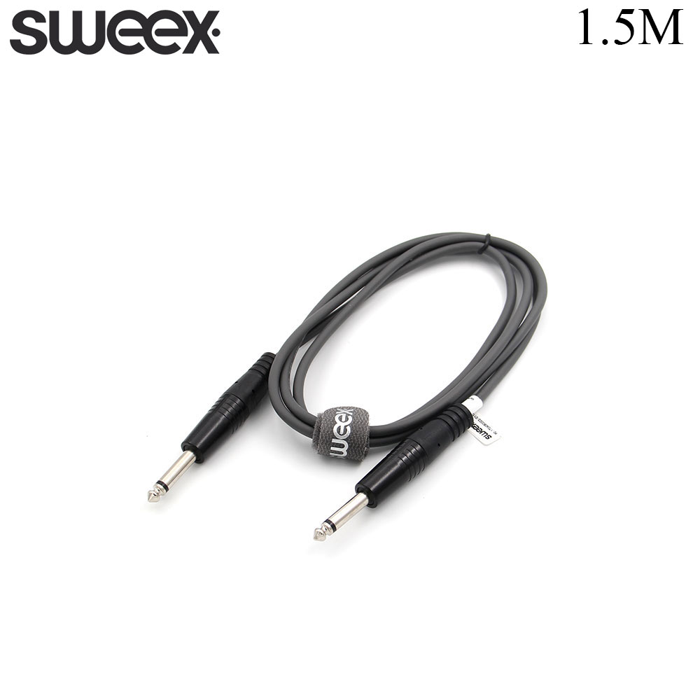 Audio Cable | Jack Mono 6.3mm | Male - Male | 1.5M | Sweex