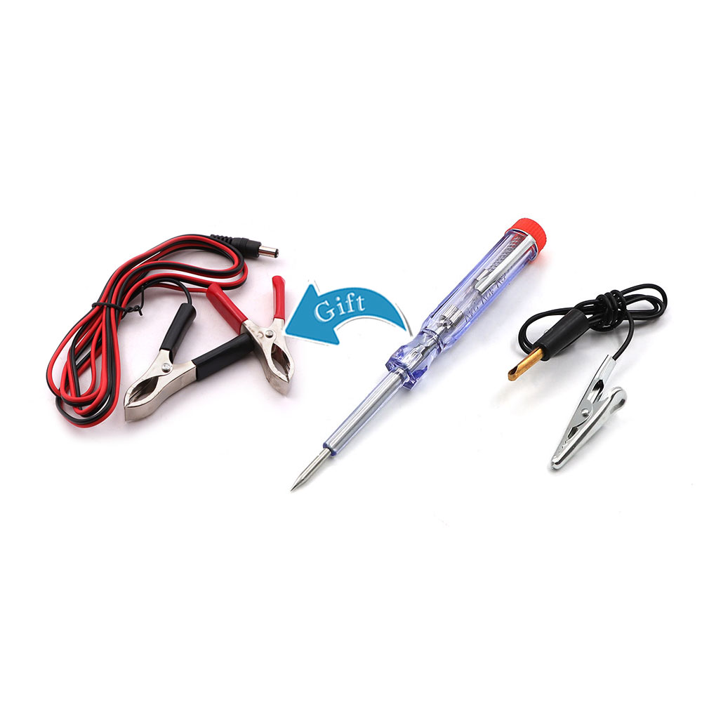 Screwdriver | Pen | Induction Test | 6~24VDC & Battery Clip Alligator - DC Plug 2.5mm | Cable 1.5M