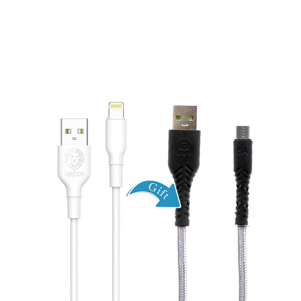 Mobile Cable | Data & Charging | Micro USB 2M & USB-A - Lightning | Fast Charging | 3M