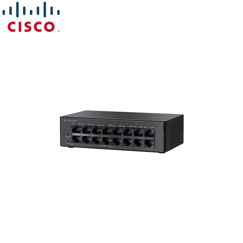 Network Switch | 16-Port | Unmanaged | POE | Cisco