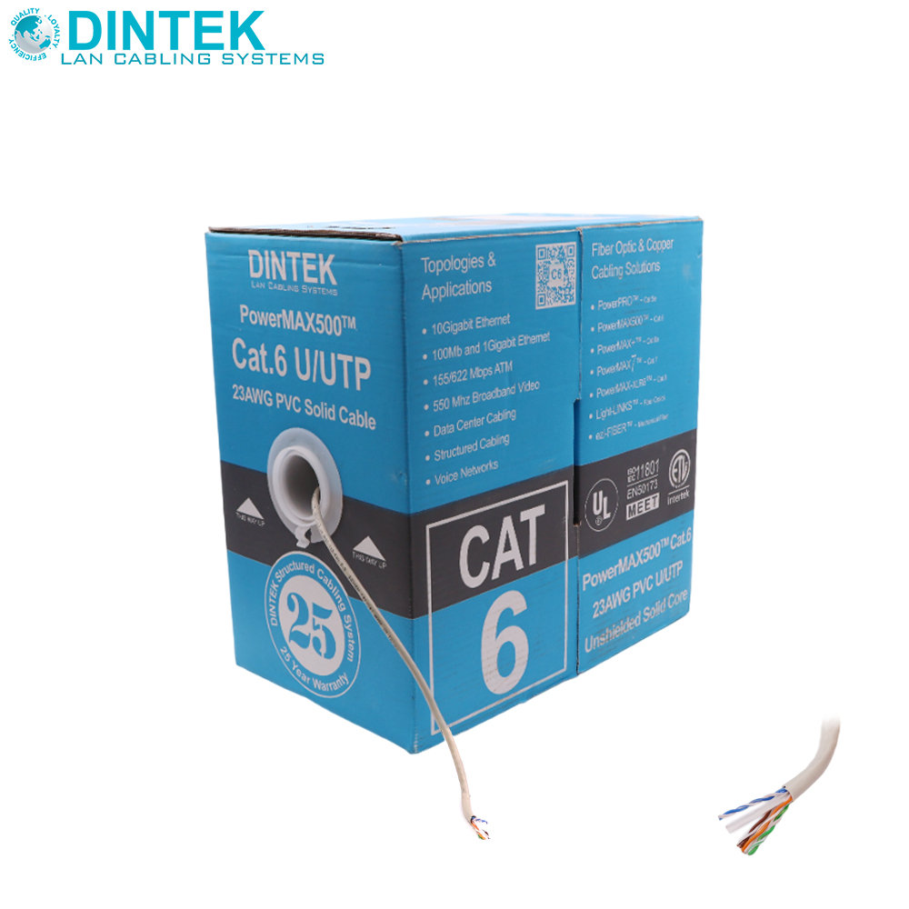 Network Cable | CAT6 | UUTP | 0.5mm | Roll 305M | Dintek