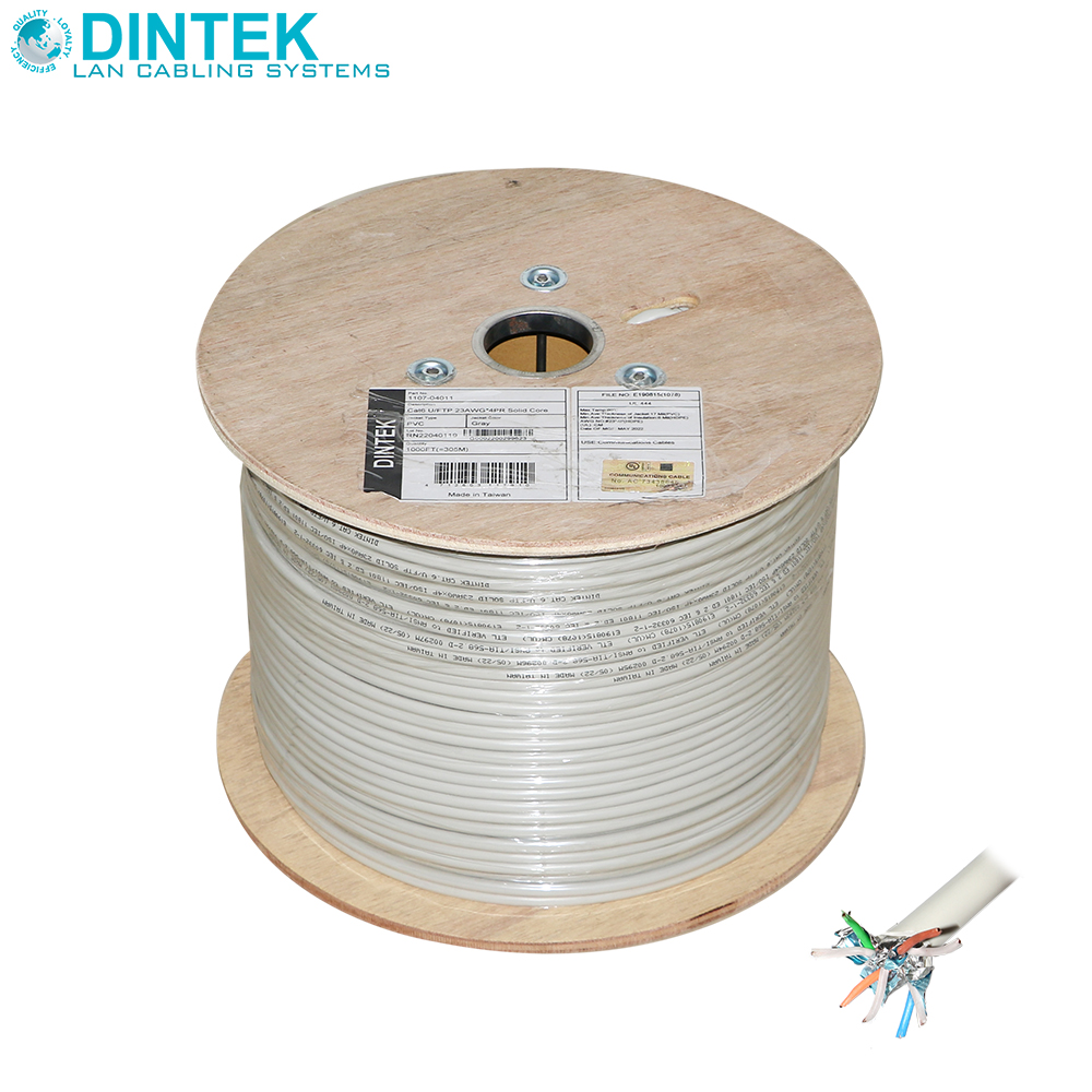 Network Cable | CAT6 | UFTP | 0.5mm | Roll 305M | Dintek