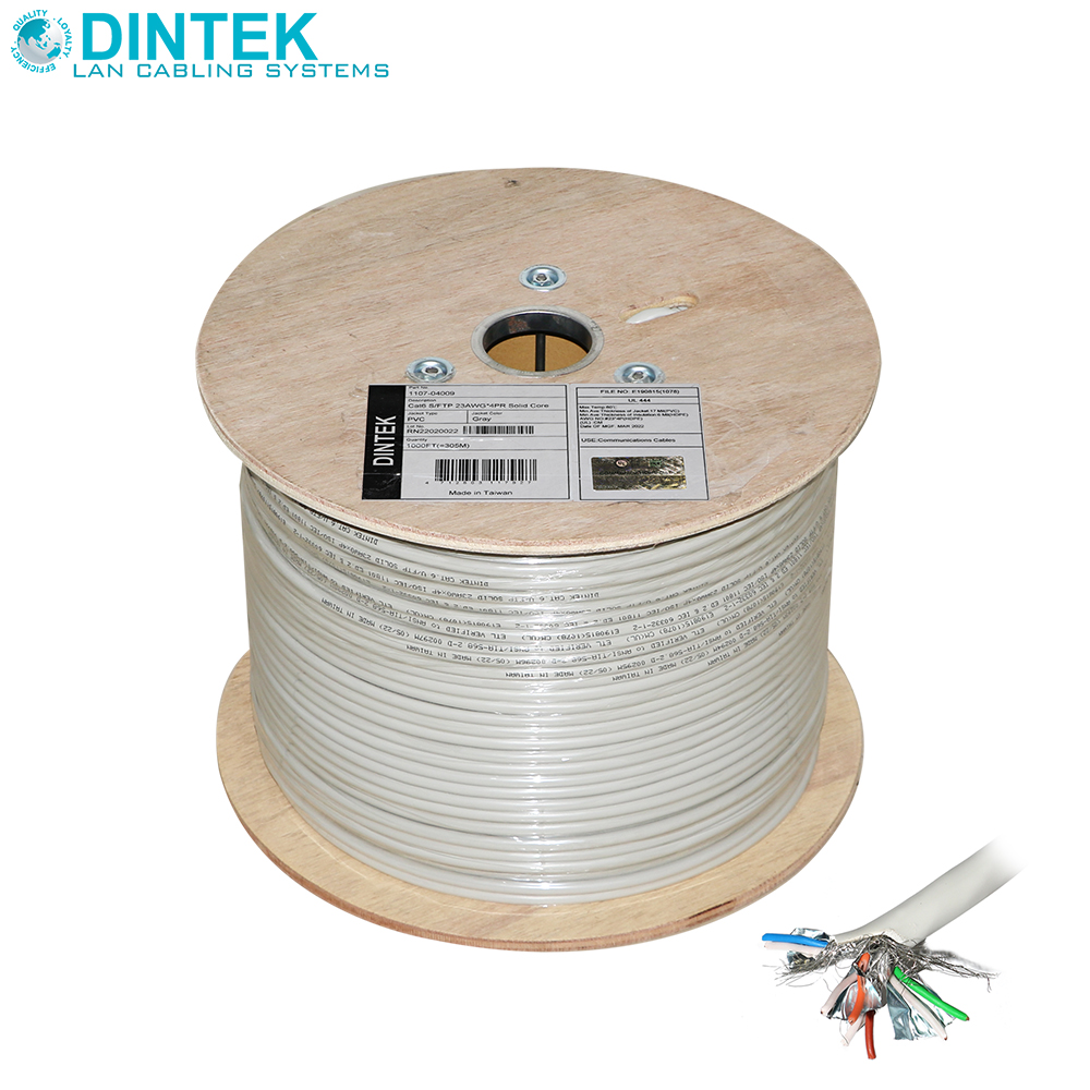 Network Cable | CAT6 | SFTP | 0.5mm | Roll 305M | Dintek