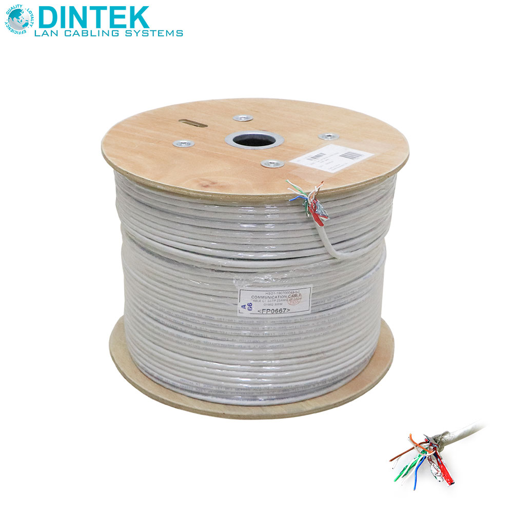 Network Cable | CAT7 | SFTP | 0.5mm | Roll 305M | LSZH Dintek
