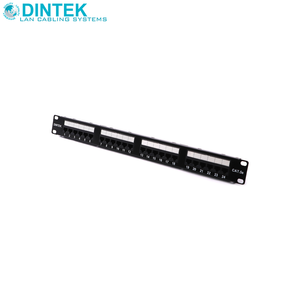 Network Cabinet | Patch Panel | CAT5e | 24-Port | Dintek