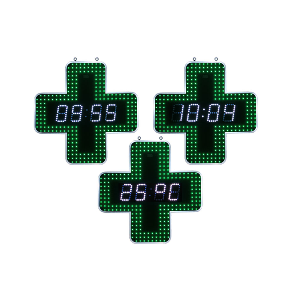 Advertising | Pharmacy Sign | Cross & DCKPT | 0.8M | GW | Silver Aluminum