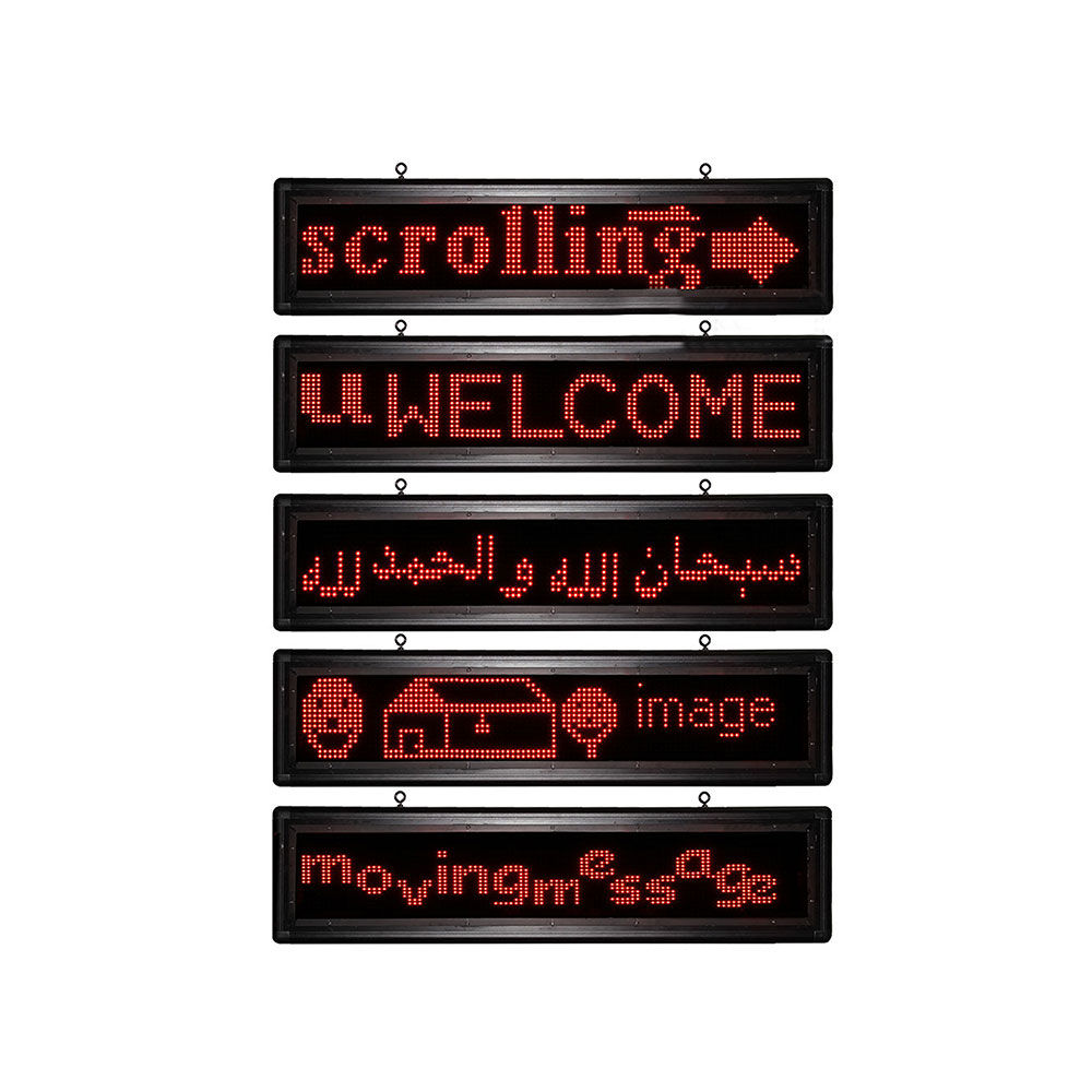 Message Display LED | 1Line | 1M | Red | P10 | Double Face | IP65