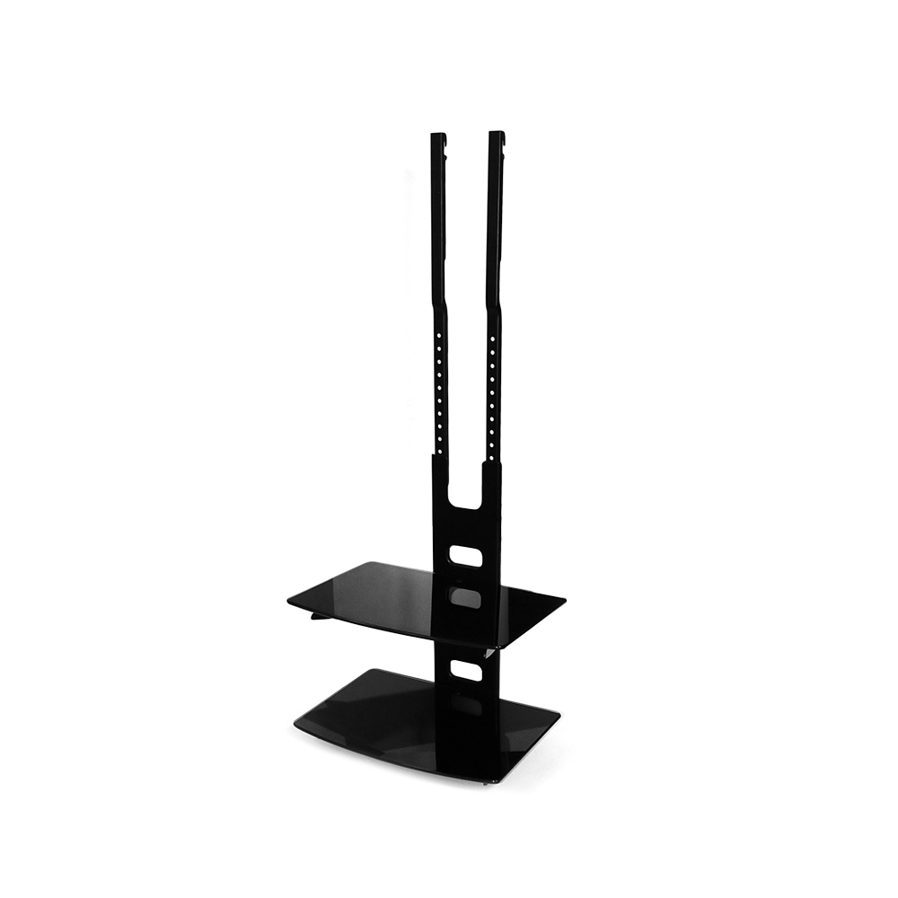Bracket DVD | Fixed Wall | Dual Shelf | Glass | 36x25cm | 5Kg