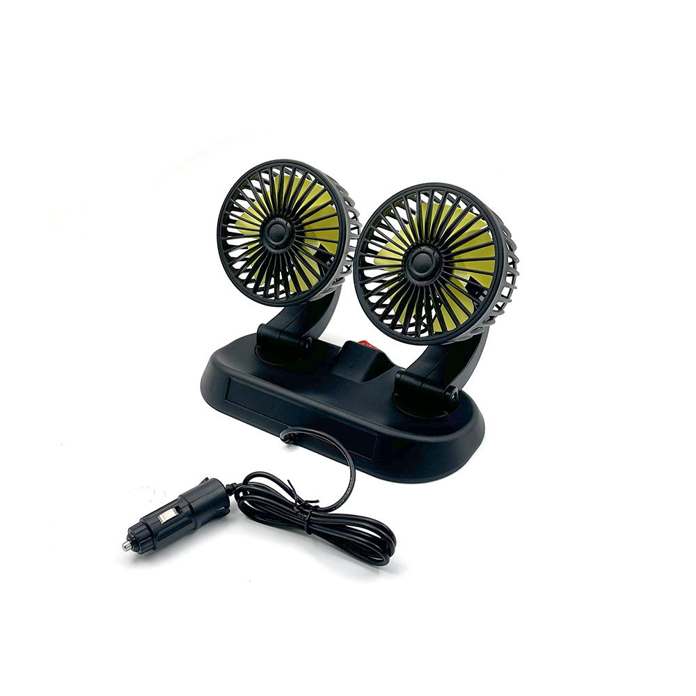 Car Fan | Portable | 12V 4" | Dual Head