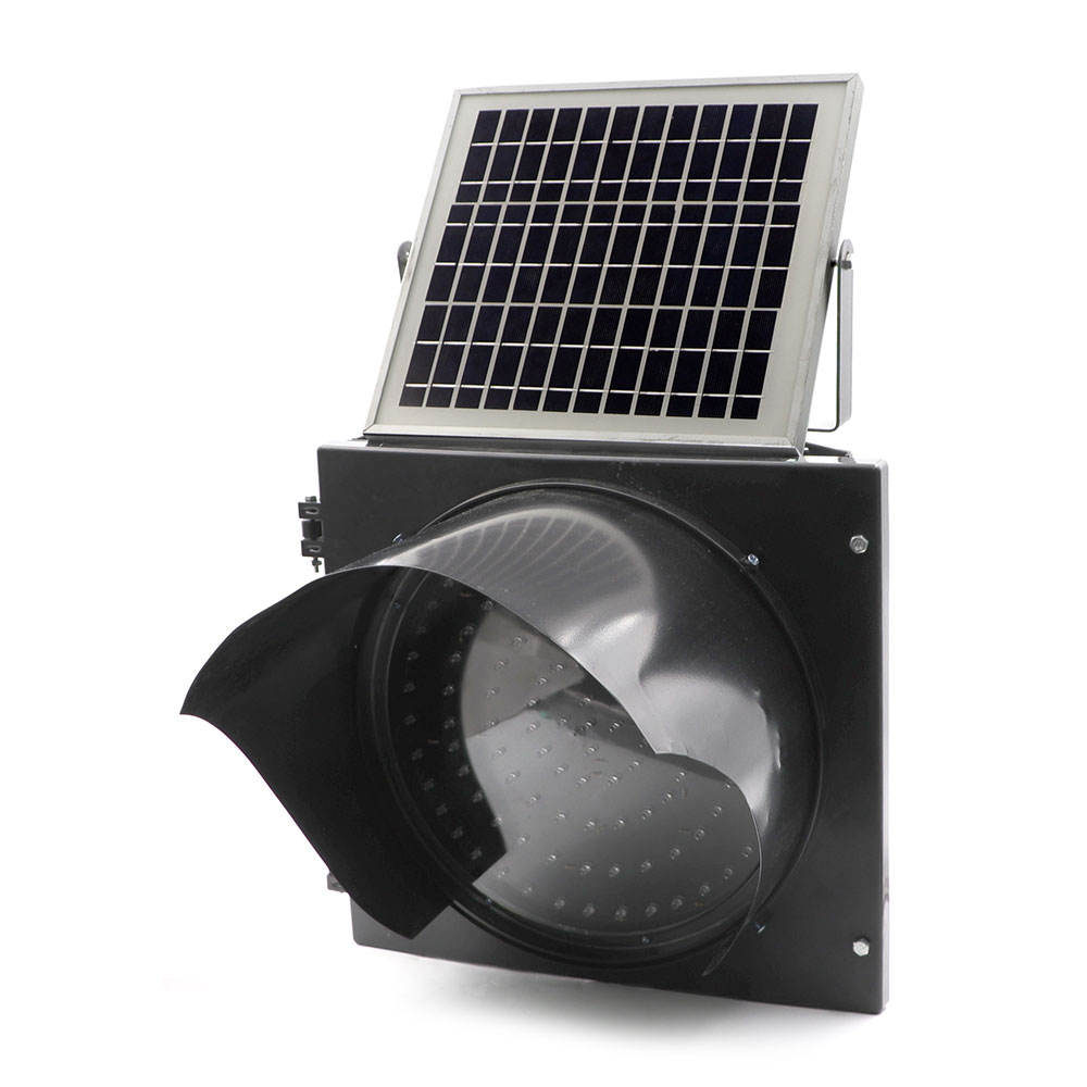 Sign LED | Traffic Light | Solar | 30x30mm | Yellow | 12V | 10W