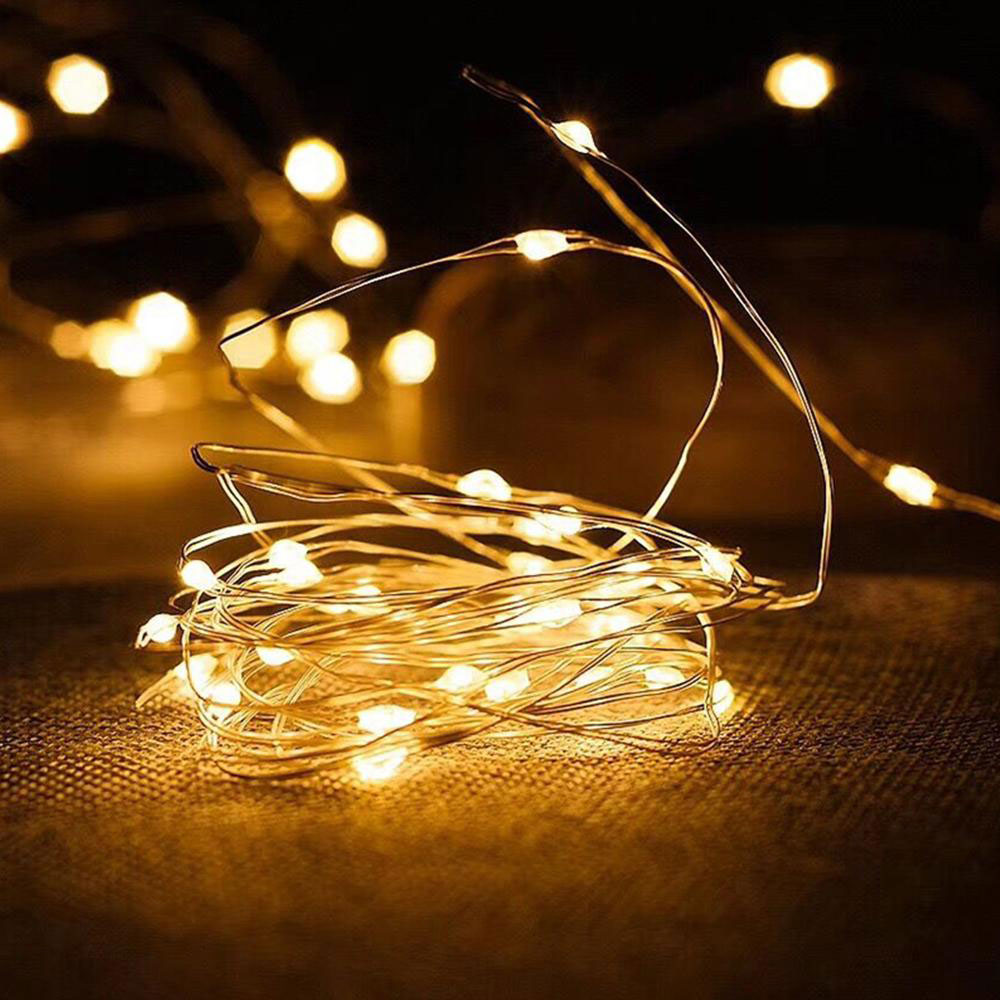 LED Copper Wire | USB | 40x LED | Warm White | 4M