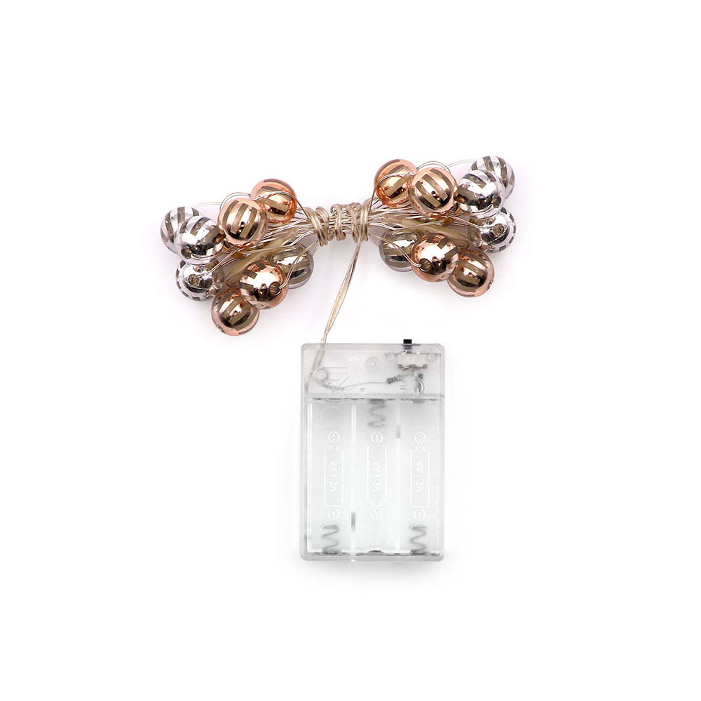 LED Fairy Light | DC Battery | Gold Ball | 20x LED | Multicolor | 3M