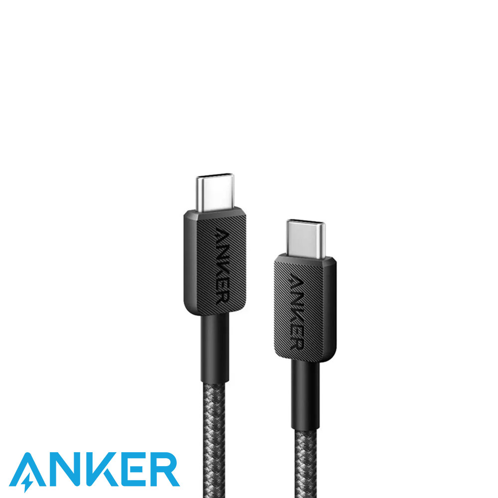 Anker 322 PowerLine USB C to USB C Braided 3ft/0.9m 60W Cable A81F5