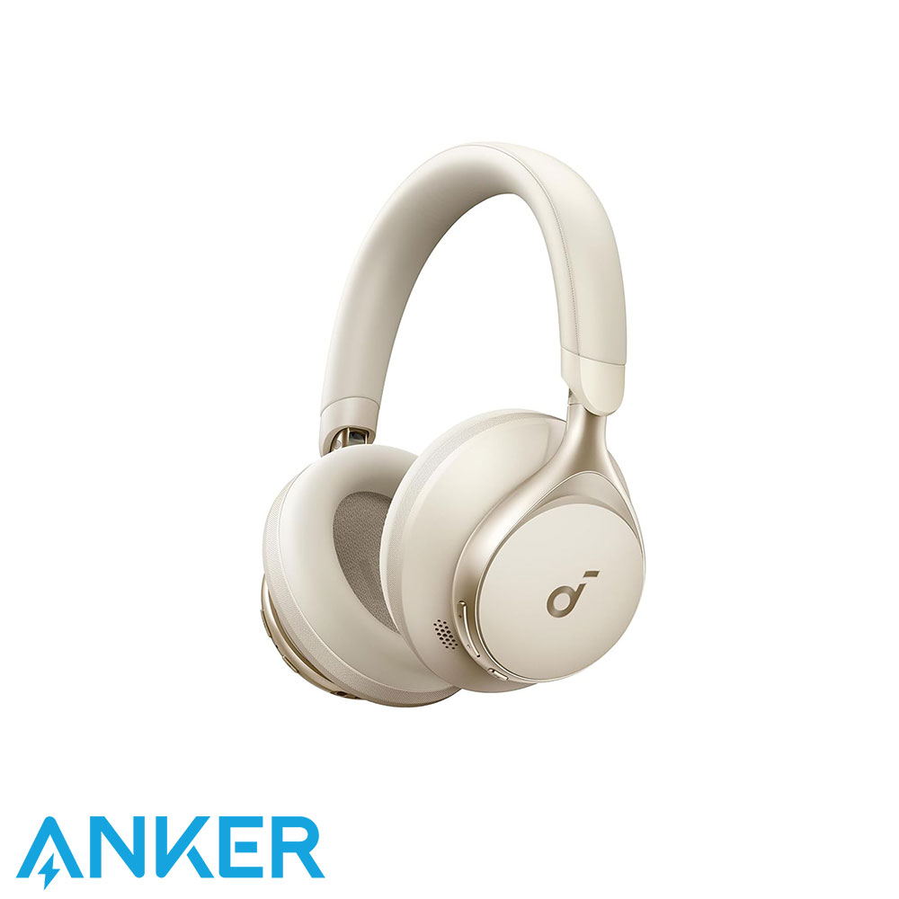 Soundcore by Anker, Space One, Active Noise Cancelling Headphones - Beige