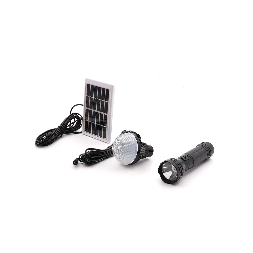 LED Light Solar Kit | 3W 2x2600mAh | 5M | 1x Lamp & Torch