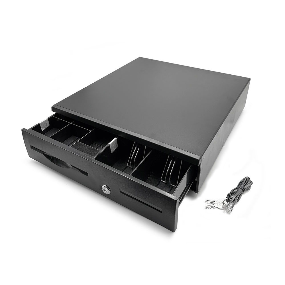 POS Drawer | 5-Bill | 5-Coin | RJ11 | 12V | Key-Lock | 420x405x100 | Black